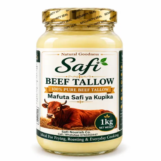 Beef Tallow — 1kg Glass Jar